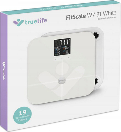 Peshore banjoje Truelife FitScale W7 BT, digjitale, Bluetooth, e bardhë