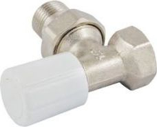 Valvul këndore Schlosser 601400016, 1/2", dorezë manuale, e argjendtë