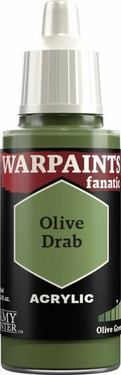 Ngjyrë akrilike The Army Painter Warpaints Fanatic Olive Drab, 18 ml, jeshile ushtrie
