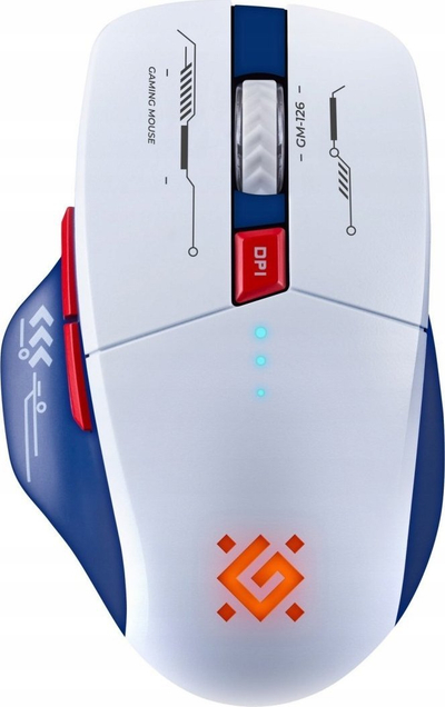 Maus pa tela Defender 52126, Bluetooth 2.4GHz, RGB, i zi