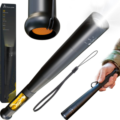 Електричен фенер Extralink Baseball Bat Tactical, 10W, LED, црн