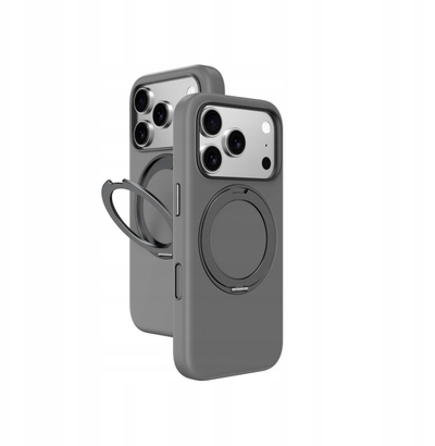 Mbështjellës telefoni AmazingThing Cloudie për iPhone 17 Pro Max, me këmbëz për me e mbajt në këmbë, rrin në rregull me MagSafe, gri