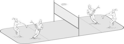 Lojë oborri YOU.FO Backyard Game, set me shkopinj dhe unazë fluturuese, unisex, e kuqe