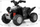 Quad elektrik për kalamaj Milly Mally Honda ATV TRX 250X, 6V, me drita, i zi