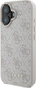 Mbrojtëse telefoni Guess 4G Classic Rowe për iPhone 16 Plus 6.7", eco-leather, bezhë