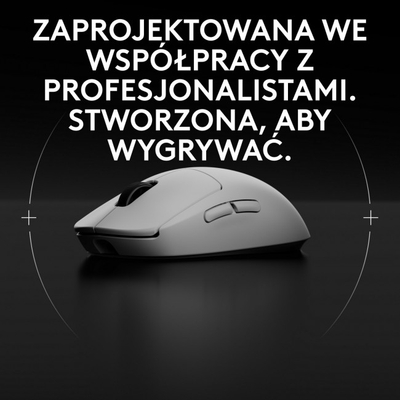 Maus gaming Logitech G Pro 2 Lightspeed, wireless, HERO 32K DPI, i bardhë