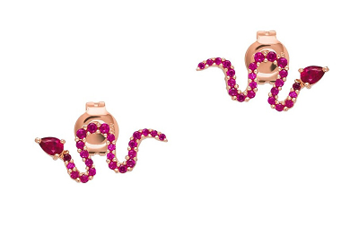 Vathë për femra Emporio Armani Snake EG3614221, të artë rozë/ fuchsia