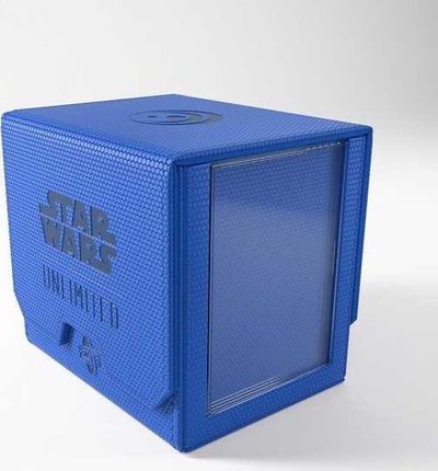 Kuti Gamegenic Star Wars Unlimited Deck Pod, për letra loje, blu