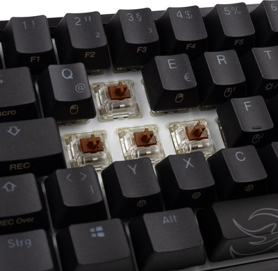 Tastierë gaming Ducky One 2 Pro Mini, mekanike Cherry MX Brown, RGB LED, e zezë