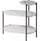 Tavolinë 3-nivelëshe Home Styling Collection Fronti, 64 x 33 x 63 cm, strukturë metalike, mermer i bardhë