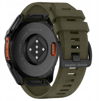 Rrip ore Mobile Origin Easy Strap Watch, 20mm, silikon, jeshil i errët