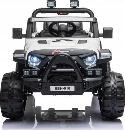 Makine elektrike për kalamoj Lean Cars BBH-016, bateri 12V, me pult 2.4G, e bardhë