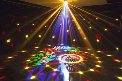 Efekt drite skenik Light4me Discush LED Flower Ball, 30W, DMX, RGBW, i bardhë