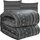 Set batanije me jastëkëshe Ruhhy 22598, 1.6 x 2 m, mikrofibër, gri