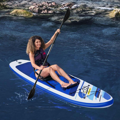 Dërrasë SUP me fryrje Bestway Hydro Force Oceana, set me lopatë dhe ulëse, blu e bardhë