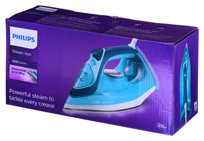 Пегла со пареа Philips DST3030/70, 300 ml, керамичка подлога, сина