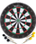 Метална цел за стрели Master Darts, 45 cm, 6 стрели, црна
