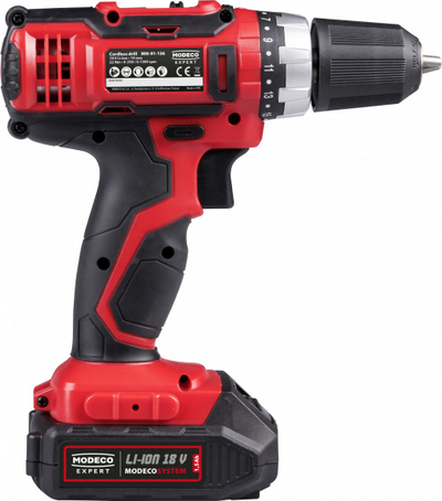 Makinë shpuse vidhosëse Modeco MN-91-136, 18V, 1.5Ah, me bateri