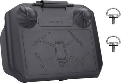 Mbulesë mbrojtëse Sunnylife 2IN1 për DJI RC Pro, hijezues ekrani, plastike, e zezë
