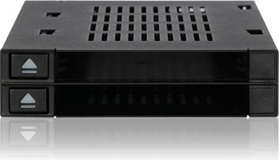 Bay për disqe ICY DOCK flexiDOCK MB522SP-B, 2x 2.5", SATA SAS, i zi