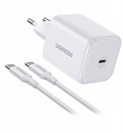 Karikues muri Ugreen X524, USB C, GaN, 45W, i bardhë
