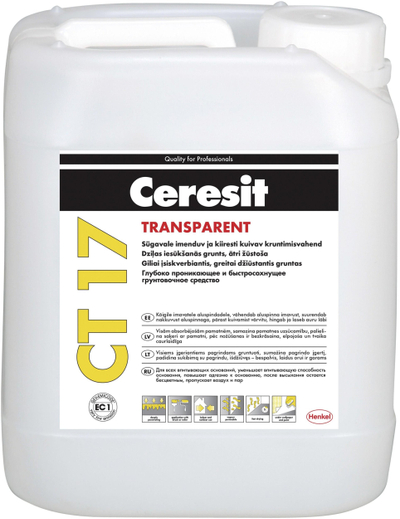 Прајмер Ceresit CT17, 5L, длабоко продорен, жолт