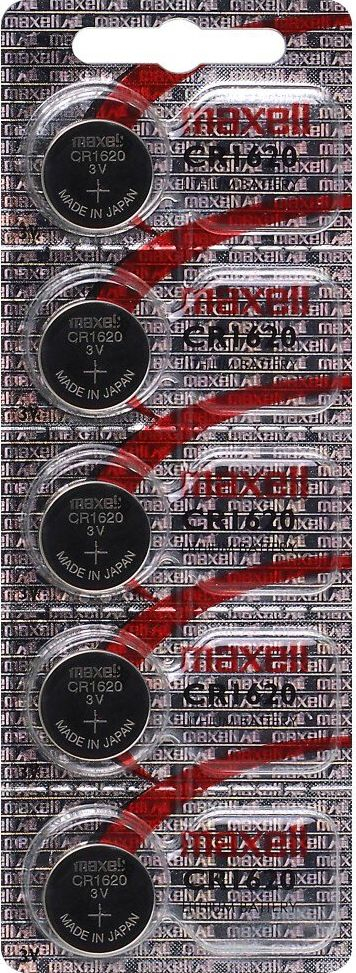Bateri litiumi Maxell CR1620, 3V, pako me 5 copë
