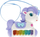 Piano lodër MEGA CREATIVE Little Unicorn 511547, 12cm, shumëngjyrëshe