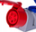 Електричен сет TAREL 1x16A 5P 400V, излез 230V, сив