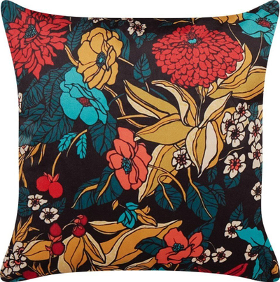 Jastëk dekorativ Beliani PROTEA, kadife, 45 x 45 cm, shumëngjyrësh me lule