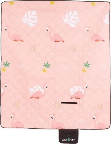 Камперски душек Outliner AF09, 200 x 170 cm, преклопен, розов