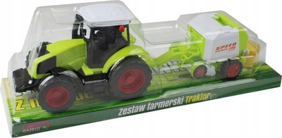 Traktor lodër për fermë Gazelo, 40 cm, me makinë bujqësore, jeshil