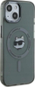 Kapak telefoni Karl Lagerfeld IML K&amp;CH Heads Metal Frame MagSafe, për iPhone 15, i zi