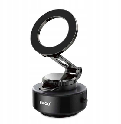 Mbajtëse magnetike makine Bwoo ZJ139, me vakuum, rrotullim 360°, e zezë