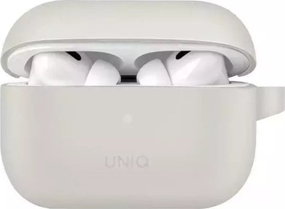 Mbështjellës për kufje Uniq Vencer, për AirPods Pro gjenerata e 2‑të, silikon, gri