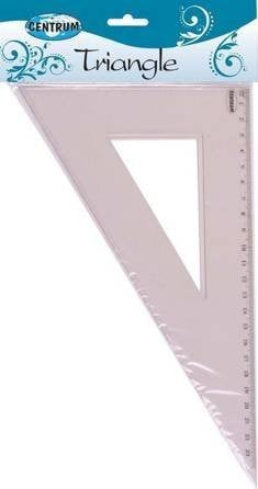 Trekëndësh plastik Centrum 80728, 23cm, transparent