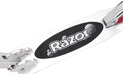Trotinet Razor A5 Lux, me palosje, rrota të mëdha, argjendtë