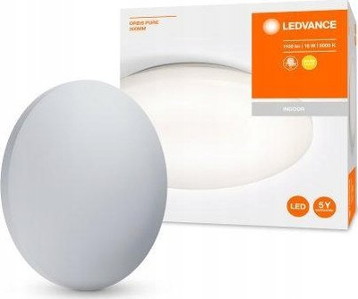 Plafonierë LED Ledvance Orbis Pure, 30 cm, 10 W, e bardhë