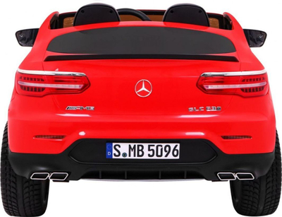 Makinë elektrike për fëmijë Mercedes GLC 63S, 12V, dy vende, e kuqe