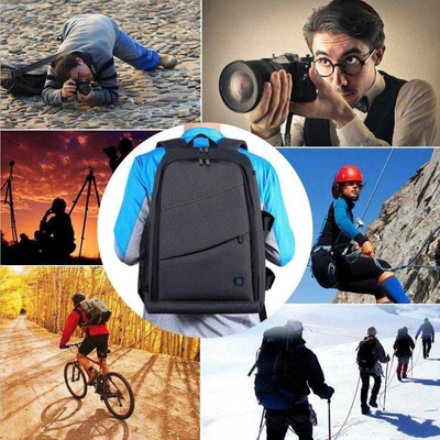 Çantë shpine fotografike Puluz PU, waterproof, për laptop 15.6", e zezë