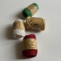 Fije letre dekorative Gift Ribbon, 10 m, 2 mm, e kuqe