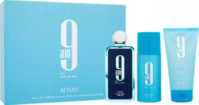 Set dhurate parfum Afnan 9 AM Dive, 100 ml, 2 x 150 ml