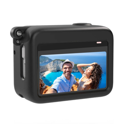Mbulesë silikoni PULUZ PU865B për Insta360 GO 3 Action Pod, me funksion karikimi, e zezë