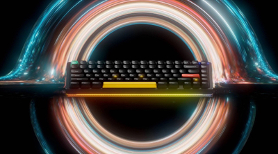 Tastierë mekanike wireless Nuphy Halo75 V2, 75%, RGB, e zezë Black Raspberry