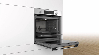 Furra e integruar elektrike Bosch HBA533BW0S, 3D Hotair, EcoClean Direct, e bardhë