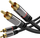 Kabllo audio PremiumCord RCA x2 në RCA x2, 1.5m, e zezë