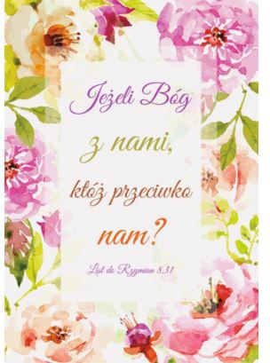 Kartolinë e palosshme Szaron If God is with us, me zarf