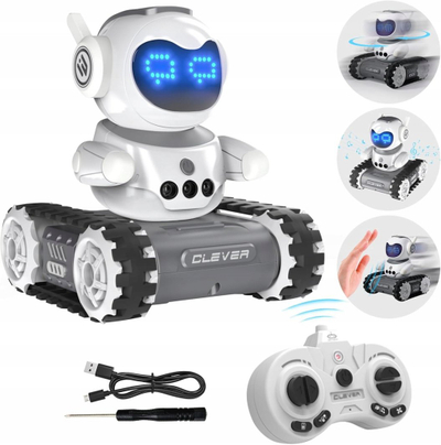 Robot lodër me telekomandë, LED, radio-komunikim