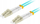 Kabllo optike Lanberg Patchcord MM OM3, LC LC duplex, 10m, aqua