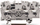 Terminal shine Wago 2004-1303, 3 përçues, 4mm², i kuq